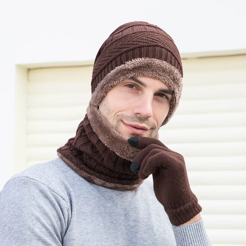 Picture of Warm Beanie Cap With Scarf